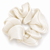White Textured Scrunchie