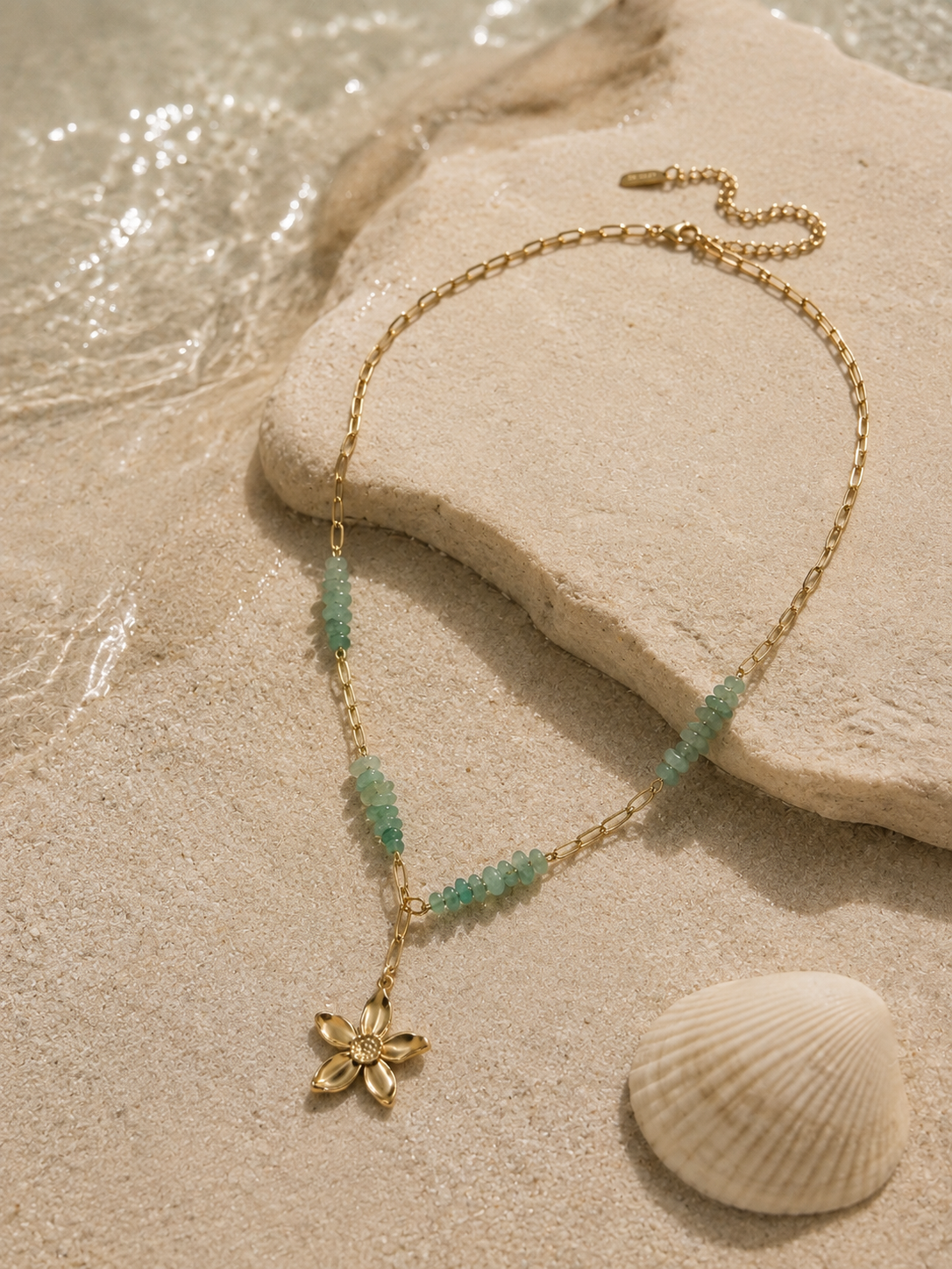 Sea Green Stone Necklace