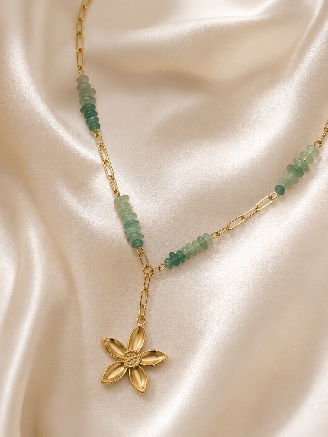 Sea Green Stone Necklace