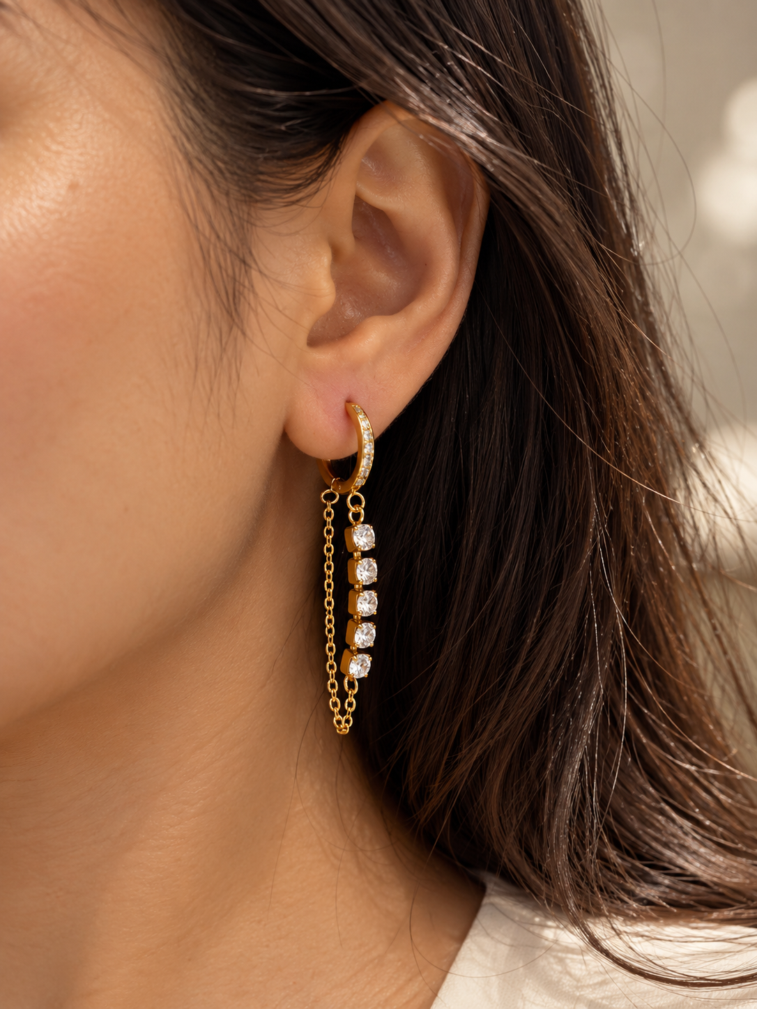 Celine Drop Hoops