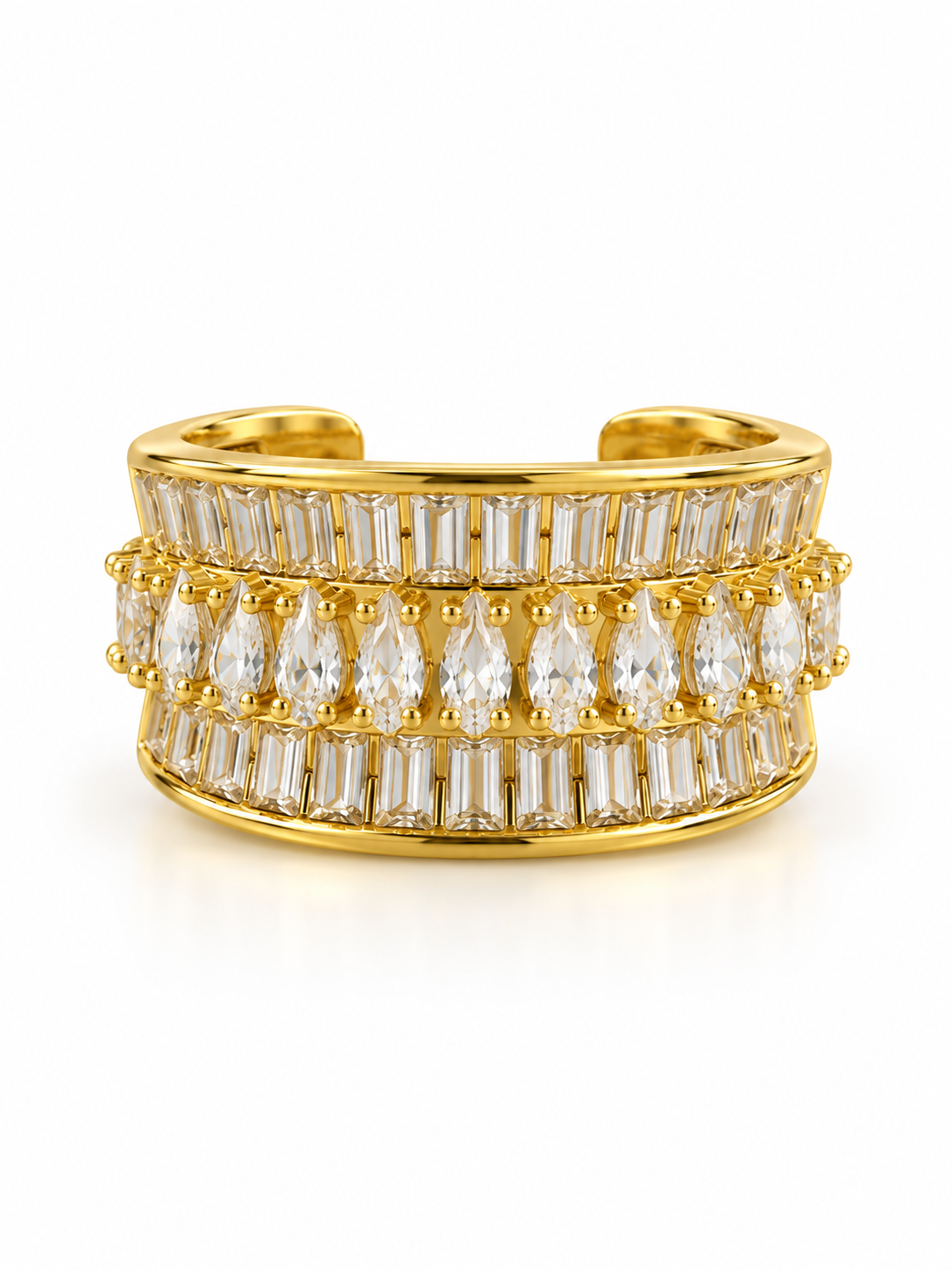 Royal Baguette Ring | Adjustable