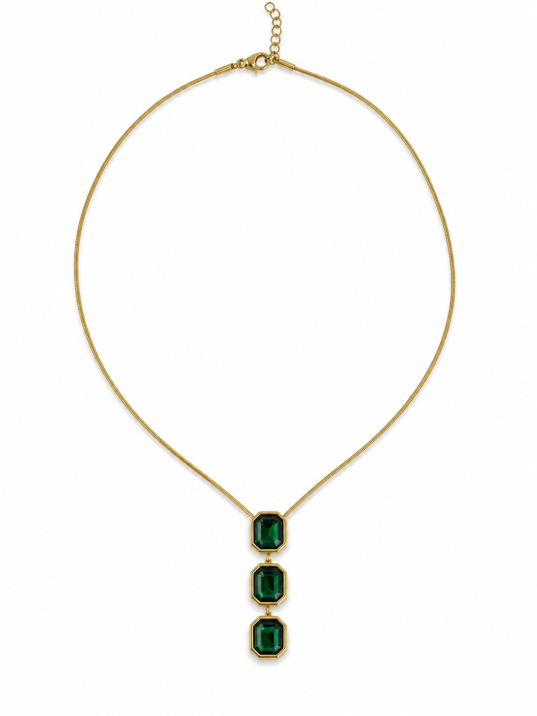 Green Crystal Glow Necklace