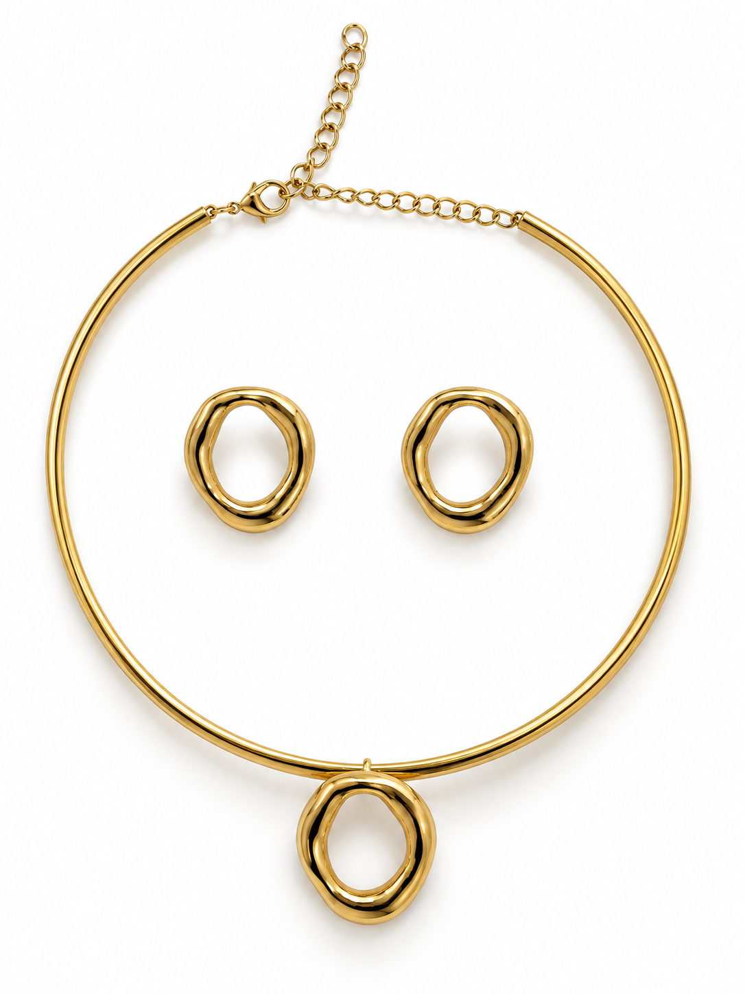 Scuplted Oval Set