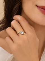 Orbit Solitaire Ring | Adjustable