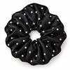Black Polka Dot Scrunchie