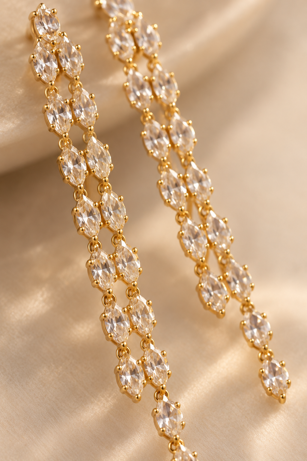Crystal Veil Earrings