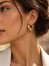 Molten Hoop Earrings