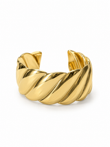 Wave Gold Cuff