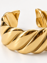 Wave Gold Cuff