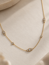 Mixed-Cut Crystal Necklace