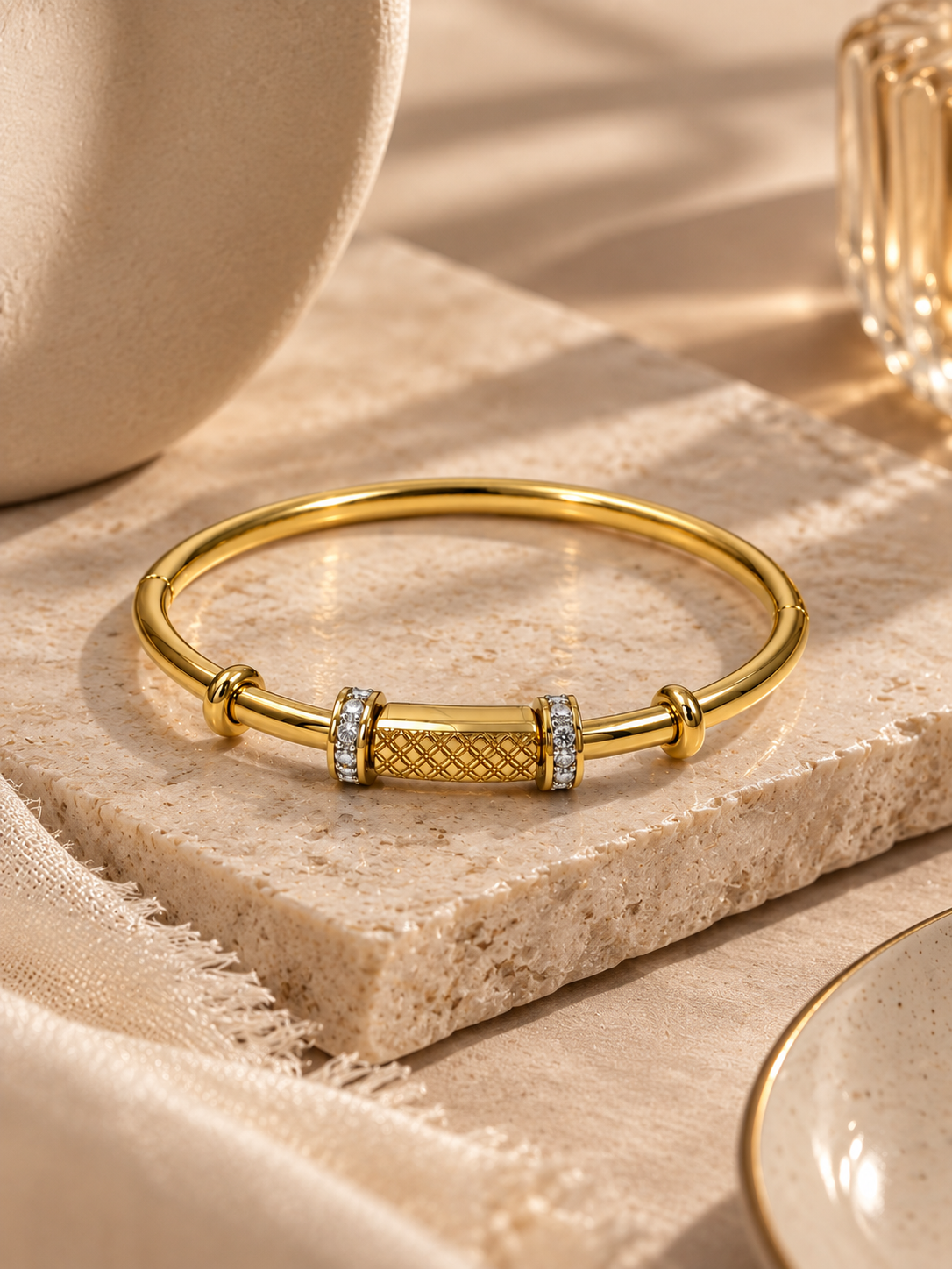 Seraphina Crystal Bangle