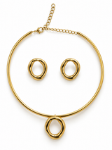 Scuplted Oval Set