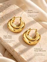 Molten Hoop Earrings