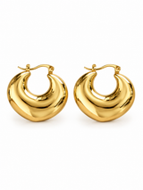 Molten Hoop Earrings